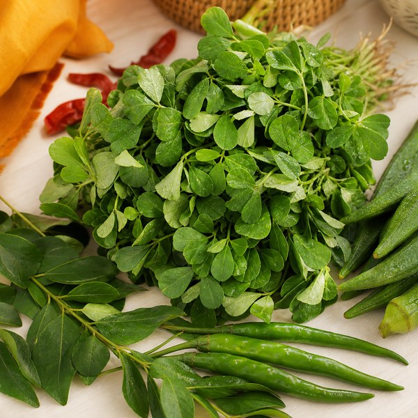 Fresh Indian greens and vegetables